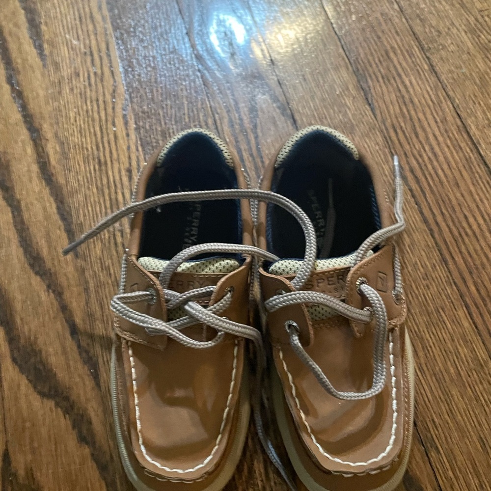 Sperry Kids Tan Moccasins